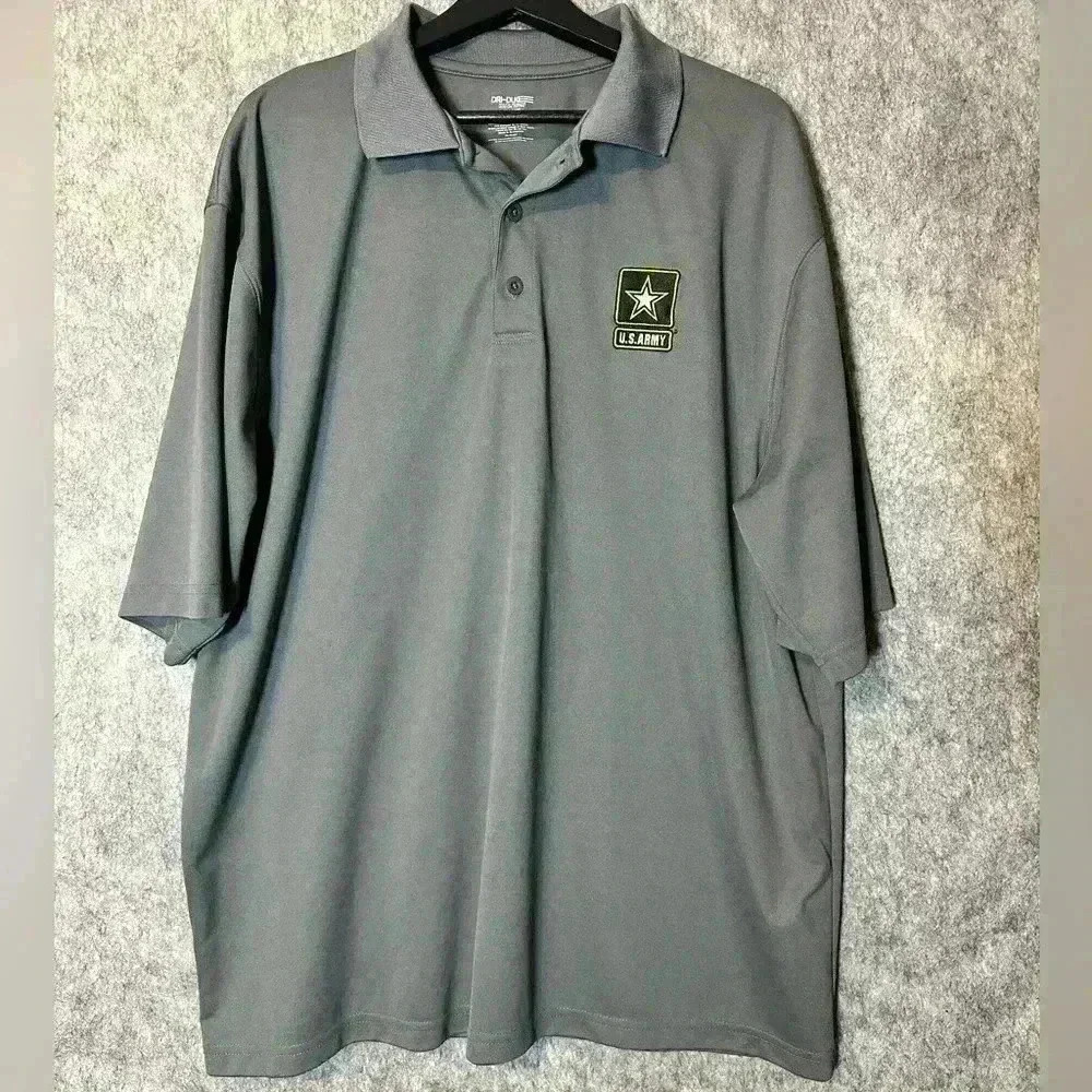 Men’s US Army Gray Polo - XXL